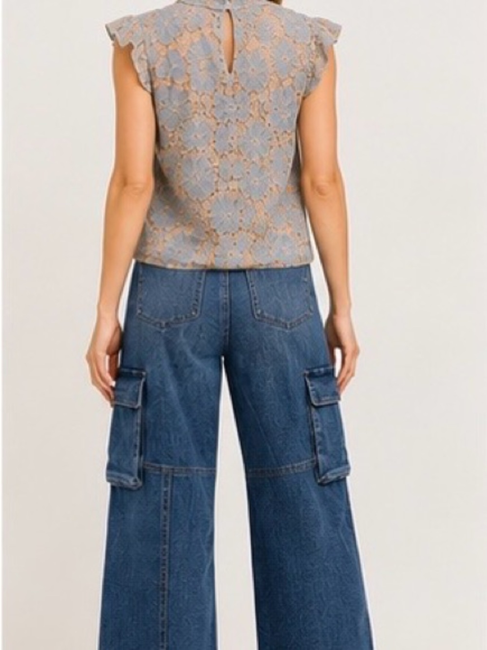 KUT from the Kloth Jodi Fab Ab Wide Leg Cargo Jeans | High Rise | Size 0 - Picture 3 of 11